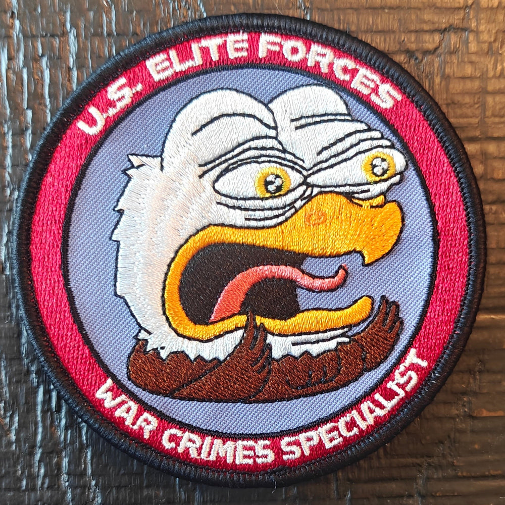 US Elite Forces War Crimes Specialist Patch - Embrace the Dark Side of Patriotism