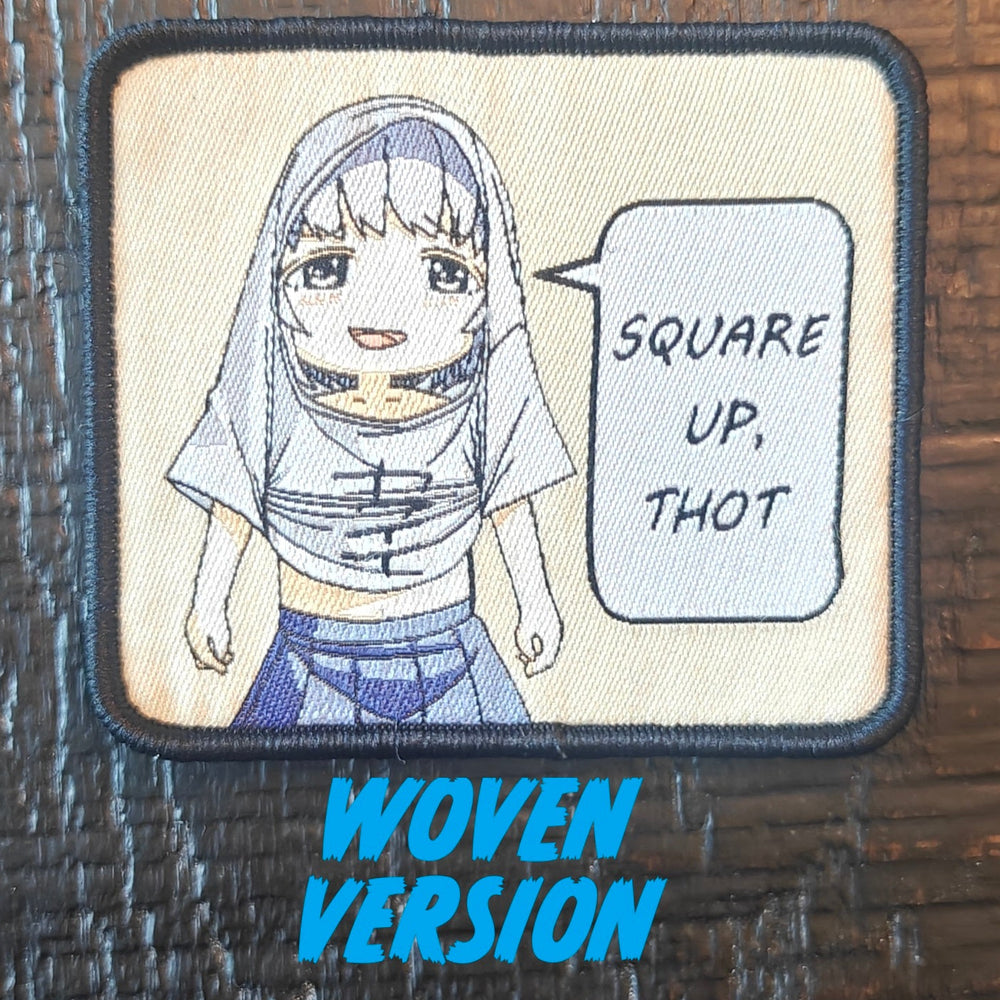 Square Up! Embroidered Patch - Anime Girl with Attitude